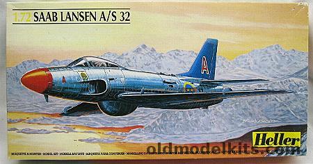 Heller 1/72 Saab Lansen J-32 A32 or S32 Recon, 80343 plastic model kit